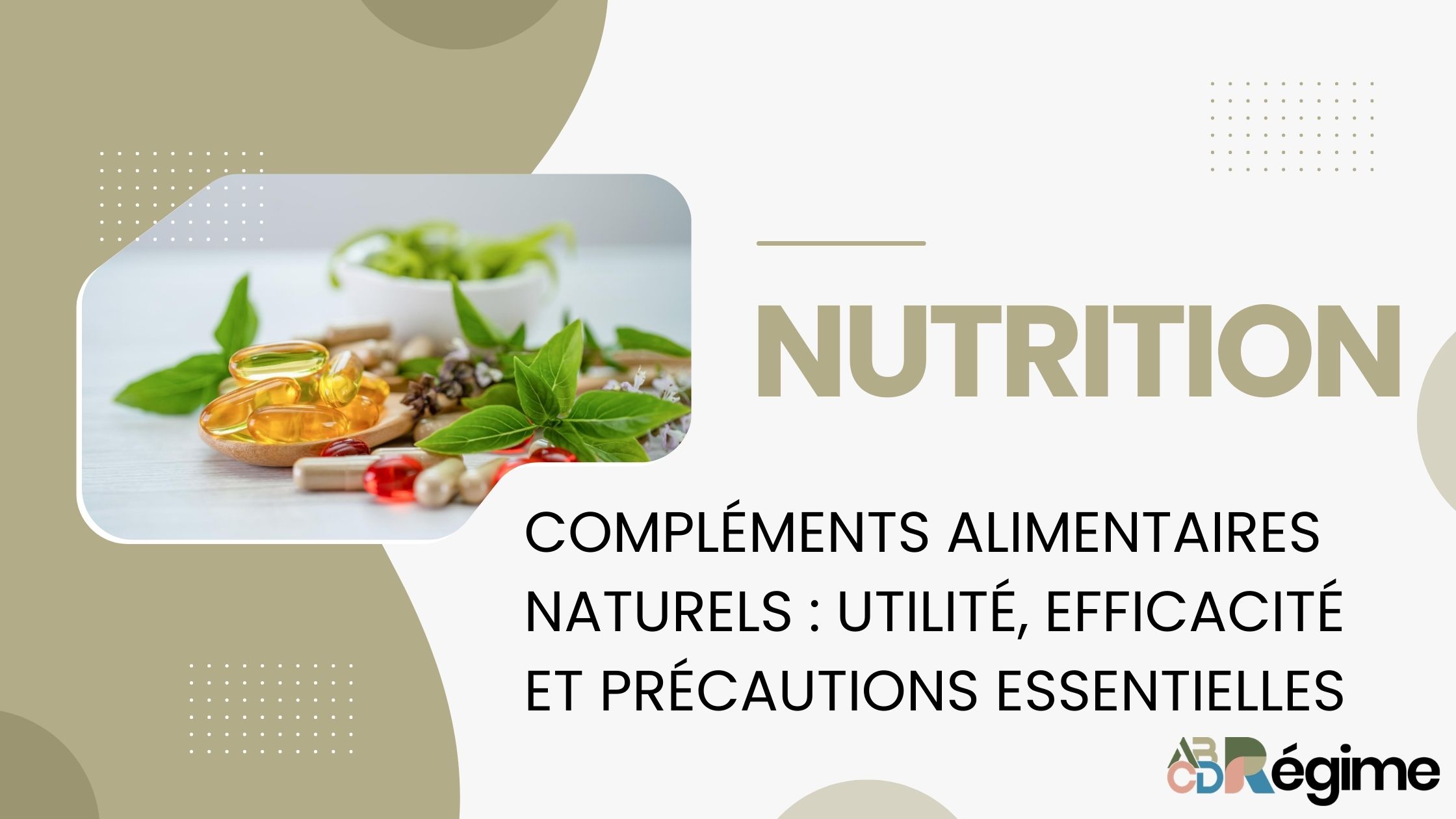 compléments alimentaires naturels en gélules sur table
