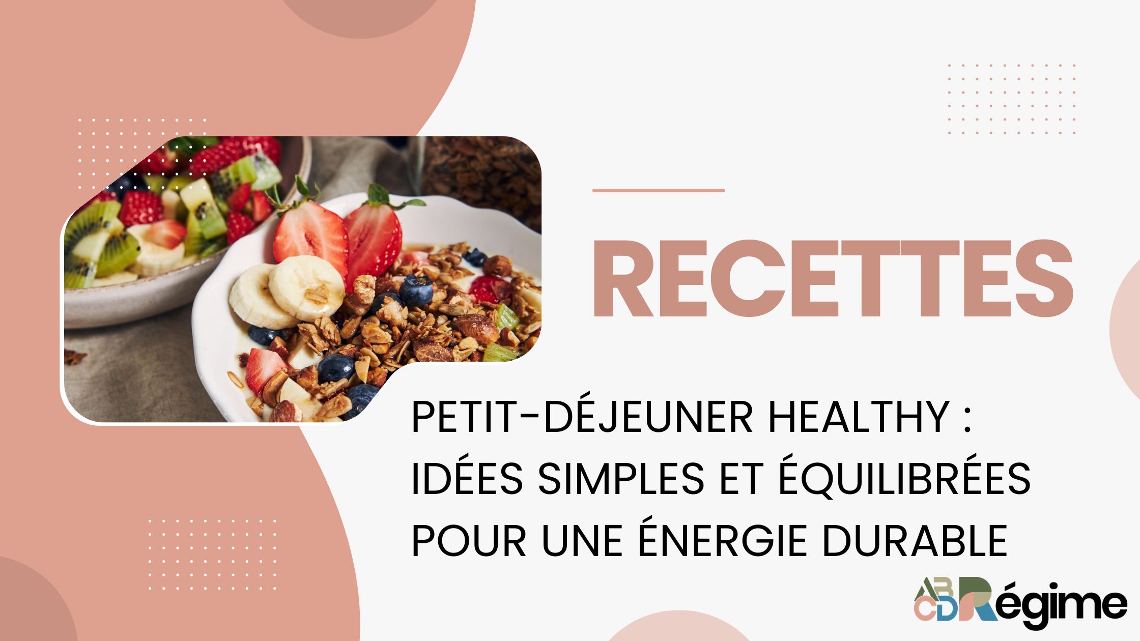 petit-déjeuner healthy avec fruits frais et oléagineux