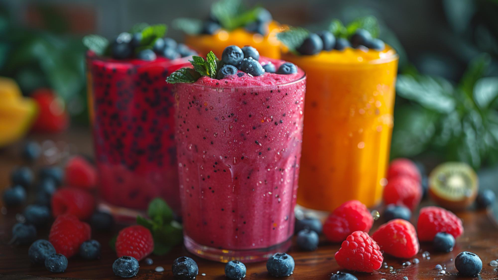 Smoothie maison aux fruits